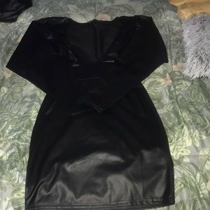 Black Leather Dress
